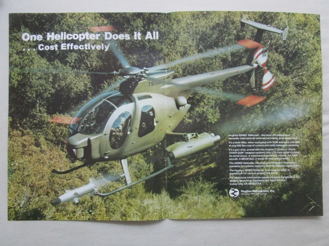6/1981 PUB HUGHES Helicopters Hughes 500Md Defender Tow Missile ...