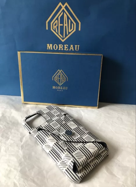 Custodia telefono Moreau Paris, cover iPhone 12 supporto carta origami bianco prezzo di ricambio £310
