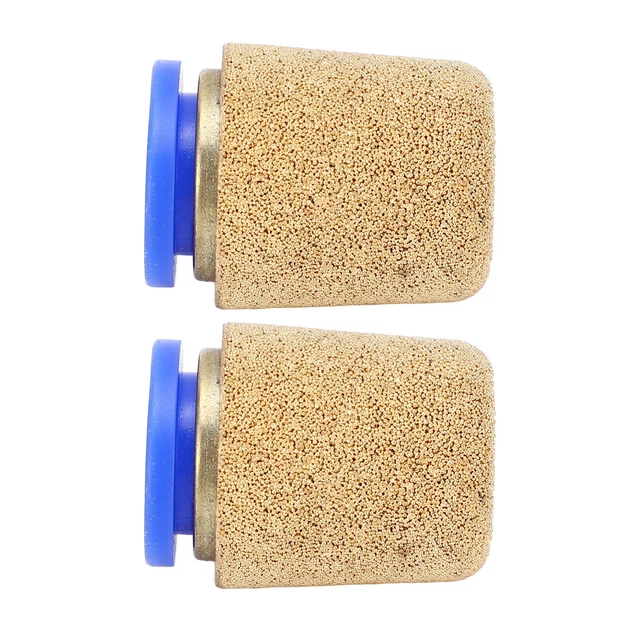2Pcs Pneumatic Exhaust Muffler Pipe Connection Noise Filter Brass Silencer