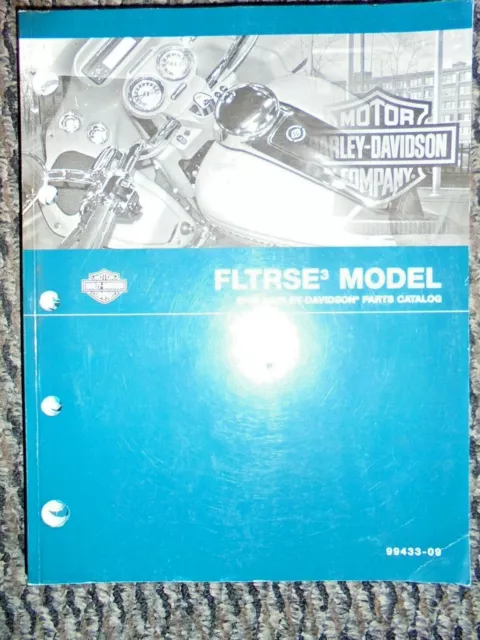 USED Harley Davidson FLTRSE3 Model Parts Catalog 2009 P/N 99433-09