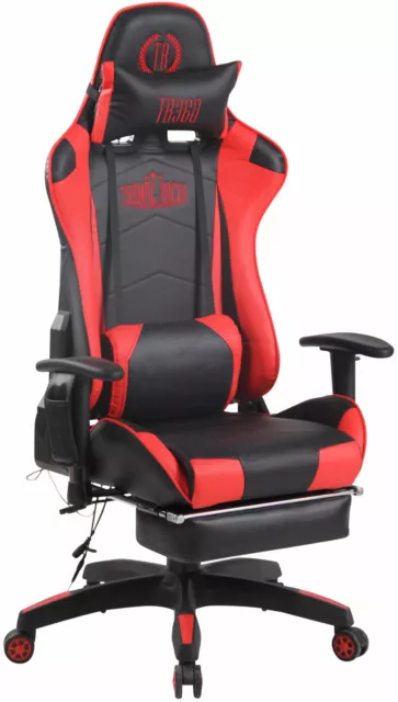 Silla gaming Turbo XFM en Cuero PU con función de masaje 2 Cojines ergonómica