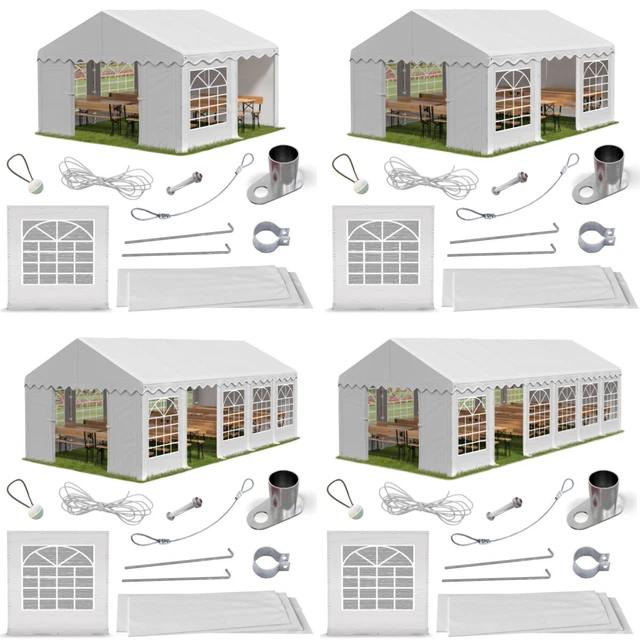 Partyzelt 3x2 - 6x12 Pavillon Gartenzelt Bierzelt Festzelt Verkaufsstand PE