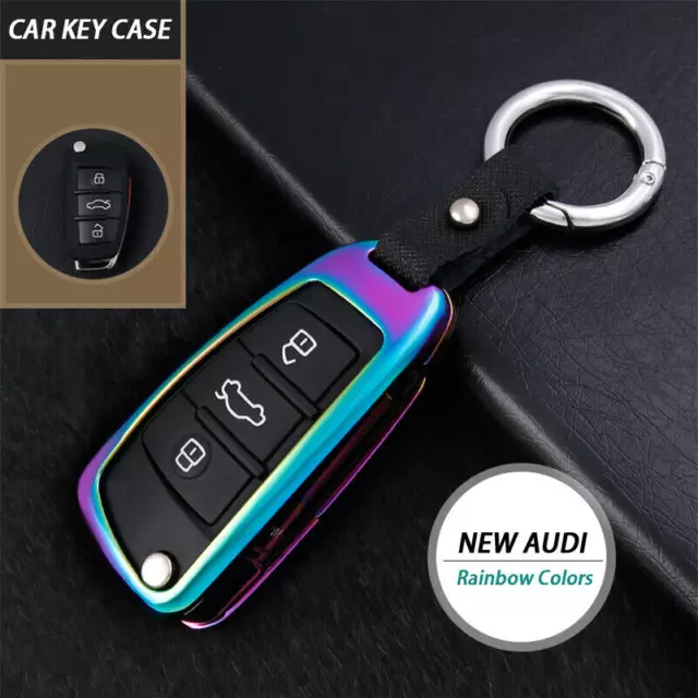 Zinc Alloy Car Key Fob Cover Case Keychain Skin For Audi A1 A3 A5 A6 S3 Q3 Q7 TT