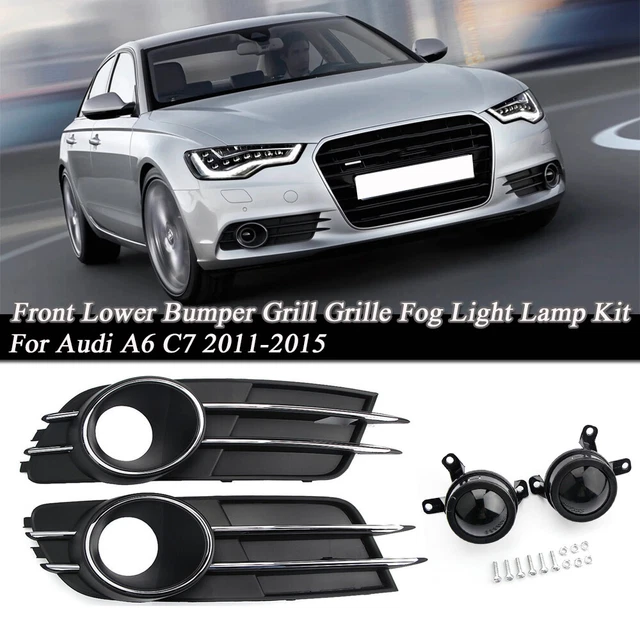 Right Passenger Side Fog Light Cover Grille For 2014-2016 Mazda 3 - Black Plastic Replacement