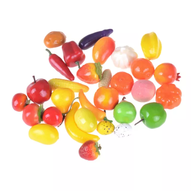 10pcs Mini simulation Fruits Vegetables Kitchen Toys Kid Pretend Play toyODYH