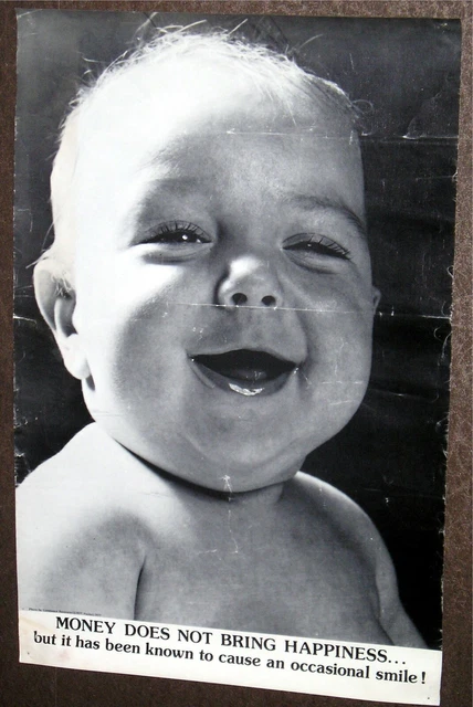 Original 1977 Poster - Constance Bannister Photo Paula - Baby With Lovely Smile