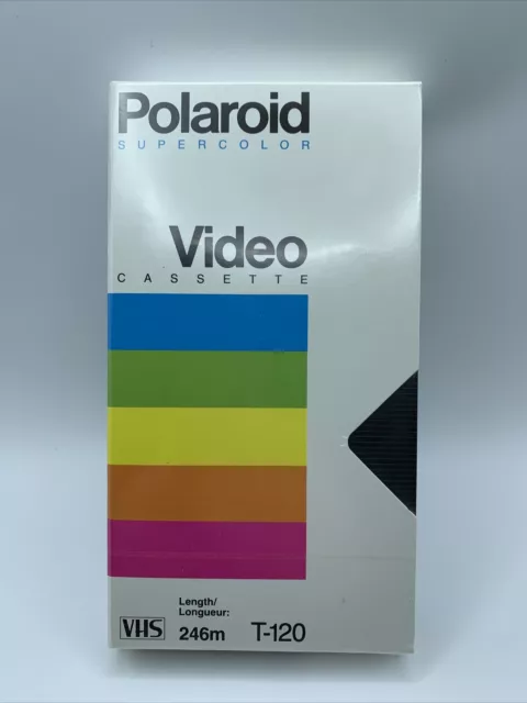 Polaroid, Media, 3 New Polaroid Blank Vhs Tape T120 Supercolor Video  Cassette Sealed 6 Hrs