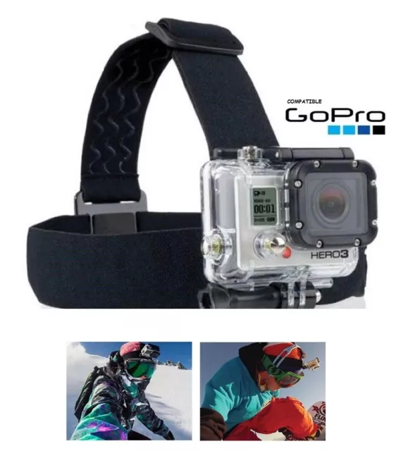 Arnés Ajustable Para Cabeza Sumergible Con Correa Elástica Para Gopro, Xiaomi Yi