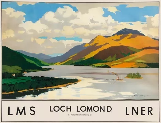 TX290 Vintage Loch Lomond Scotland LMS LNER Railway Travel Poster A2/A3/A4