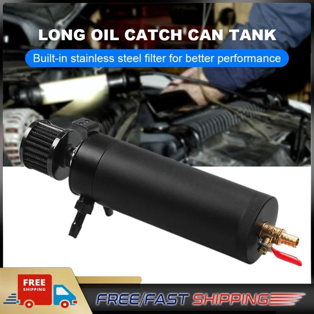 Respiratore olio motore 2 porte con valvola di scarico olio serbatoio di cattura per auto