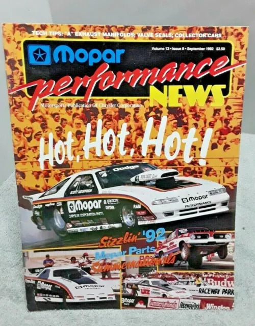 Mopar Performance News Magazine September 1992 Summer Nationals