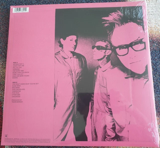 BLINK 182 ONE More Time Album 2023 USA LP Travis' Clear White Marble ...