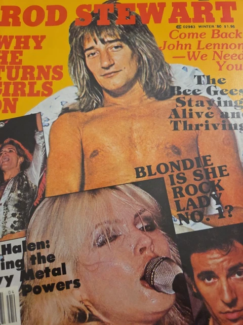 ROCK GOSSIP WINTER '80 Rod Stewart Blondie Van Halen Bee Gees £14.47