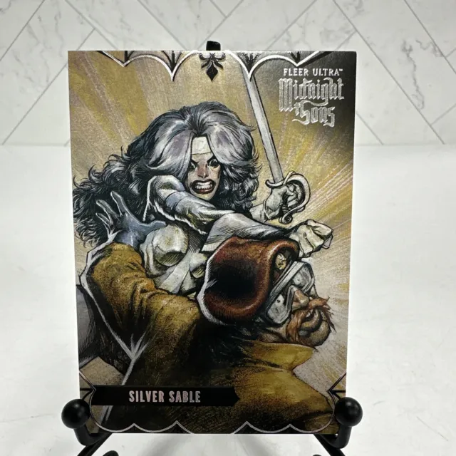 2023 Fleer Ultra Midnight Sons Silver Sable #83 Silver Base