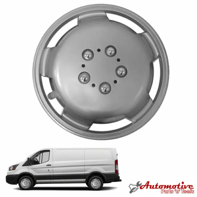 15" inch Satin Silver Deep Dish Van Wheel Trim For Fiat Vans Hub Caps