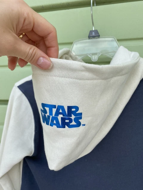 NUOVA FELPA CON CAPPUCCIO ZARA ECRU KIDS BOYS STAR WARS™ LUCIDA taglia 11-12Y #7096 3