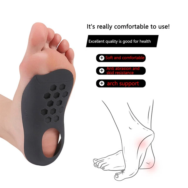 Almohadilla ortopédica para arco unisex para adultos para correr senderismo (L)