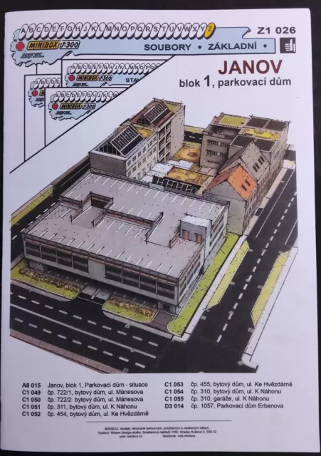 "Sonderausgabe JANOV, blok 1 , parkovaci dum", 1:300, WDS/CZ 2023 NEUHEIT