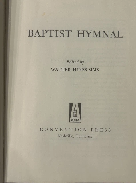 Baptist Hymnal 1956 Hardcover Sims Convention Press Green Cover