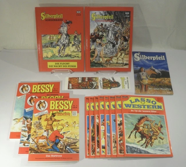 SILBERPFEIL Sonderband 1+2 BESSY & Winnetou Sammlerauflage Bastei Lasso Western