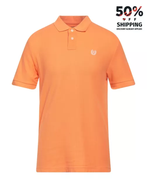 RRP€150 FRED PERRY Pique Polo Shirt Size XL Orange Print Short Sleeves