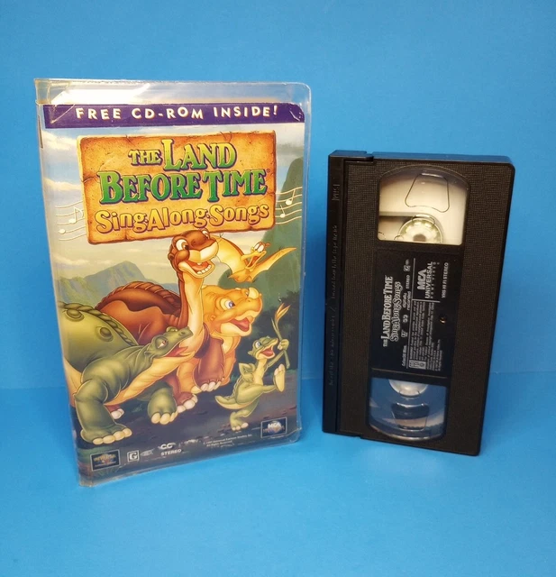 THE LAND BEFORE Time Sing Along Songs VHS No CD-Rom Clamshell Tape ...