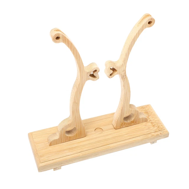 Support De Ventilateur Rond À Main Pliant Présentoir Bois Cadre