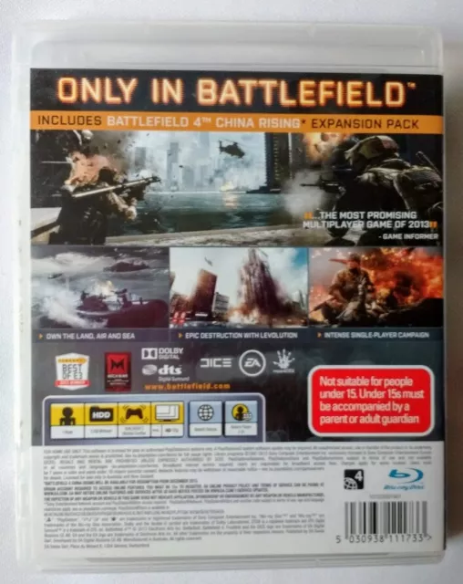 Battlefield 4 Sony PlayStation 4 PS4 Game + China Rising DLC