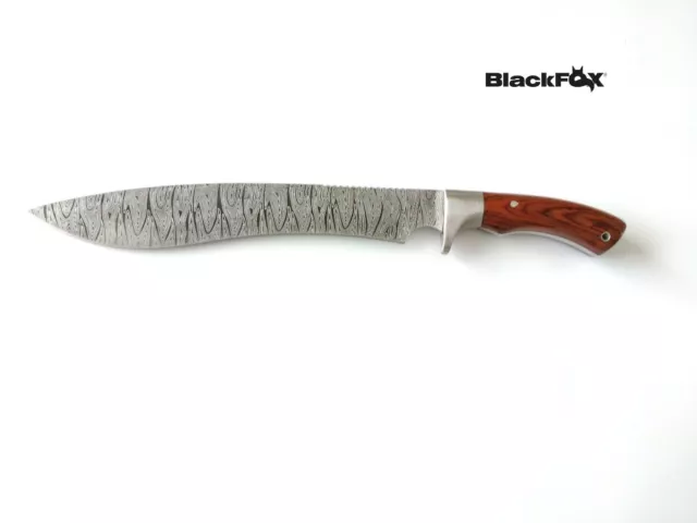 Black Fox Tactical Fixed Blade Full Tang Survival Hunting Damascus Knife