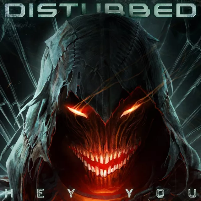 DISTURBED Hey You BANNER 2x2 Ft Fabric Poster Tapestry Flag album cover art