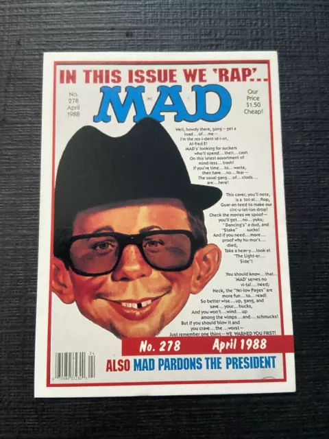 Mad Magazine 1992 Rap Music Lime Rock Card #278 (NM)