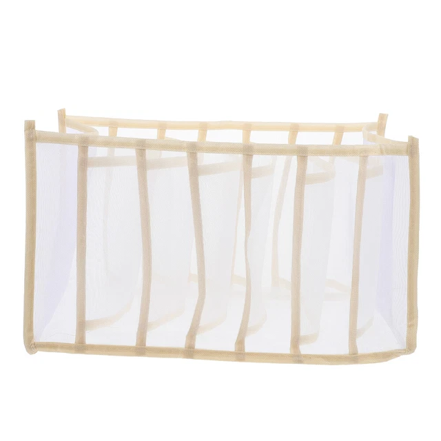 2 pz contenitori pantaloni vestiti borsa 7 griglie guardaroba organizer jeans