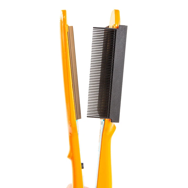 Women Straightening Comb Attachment Fit Hair Straightening Flat Iron Compact