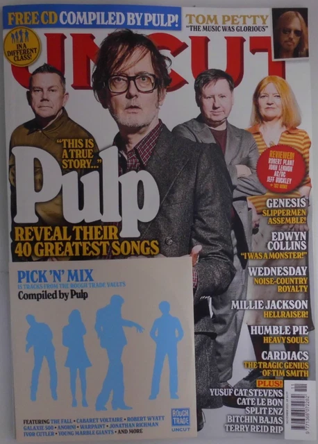 UNCUT MAGAZINE NOV 2025 Pulp 40 Greatest songs +Genesis, Tom Petty ...
