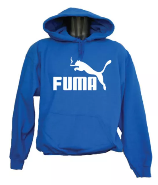 FELPA CON CAPPUCCIO UNISEX "FUMA" T-shirt DONNA UOMO Funny