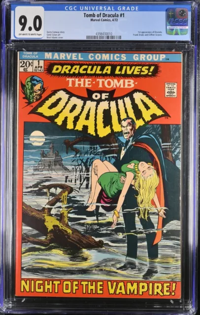 Tomb Of Dracula (1972) #1 CGC VF/NM 9.0 1st Appearance! Neal Adams Cover!