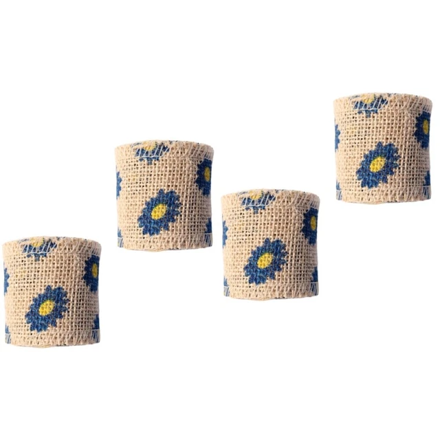 2x Jute Band Band für Handwerk Weihnachten Bogen Haar Zubehör Jute Band Rolle