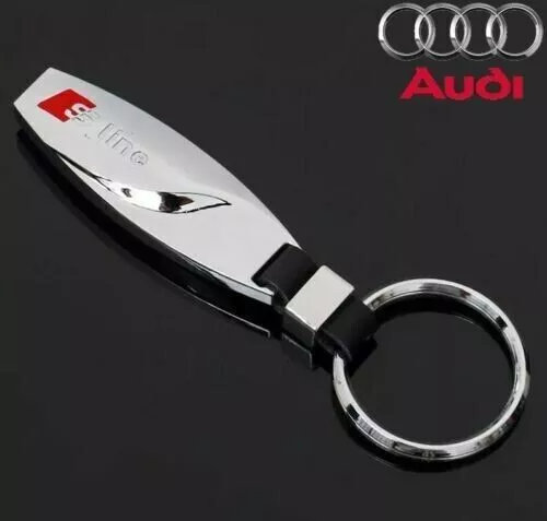 Audi Sline S Line ✅Chrome Metal Keyring Keychain High Quality UK Seller ✅