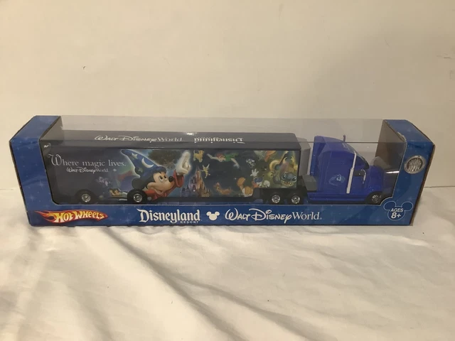HOT WHEELS DISNEYLAND/WALT Disney World 50th Anniversary Semi Trailer