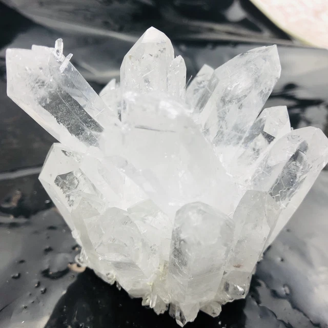 385g New Find White Phantom Quartz Crystal Cluster Mineral Specimen Healing BJ18
