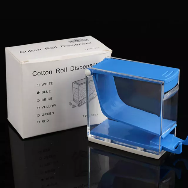 Dental Cotton Roll Dispenser Holder Push Organizer Deluxe with Pull-out Tray