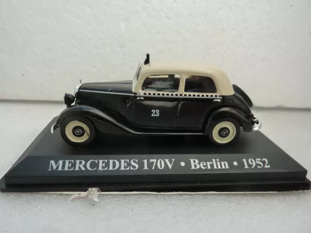 Ixo ? Pour Presse Mercedes 170 V 1952 Taxi Berlin Neuf En Blister Ouvert