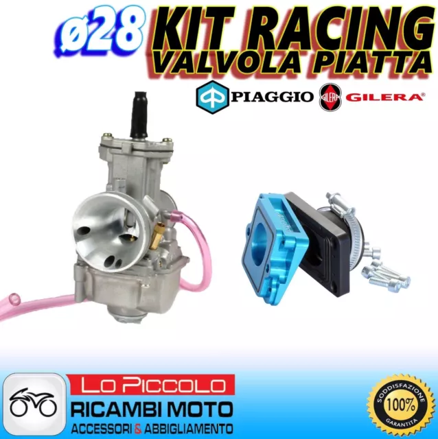 Carburettor Racing POLINI Pwk ø28 + Manifold Straight Gilera Runner 50 Poggiali