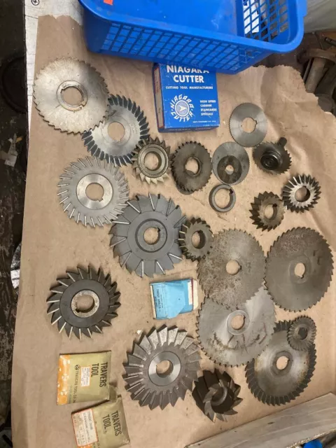 Bridgeport Milling MACHINE   MILLING CUTTER SLITTING SAW LOT