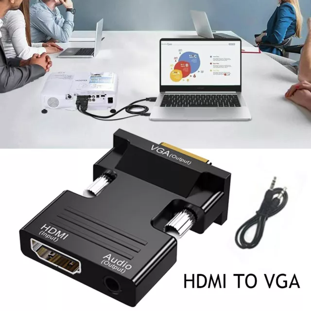 HDMI to VGA Adapter/Converter, 1080P HDMI Female to VGA Male Converter Adapter ✨