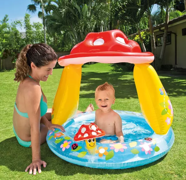 Intex Mushroom Baby Inflatable Pool Summer Garden Swim Water Outdoor Kids Fun