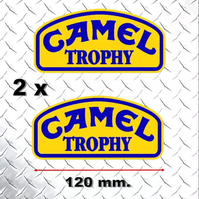 2x Adhesivo CAMEL TROPHY 12 cm. Decal Sticker Colis Pegatina autocollant