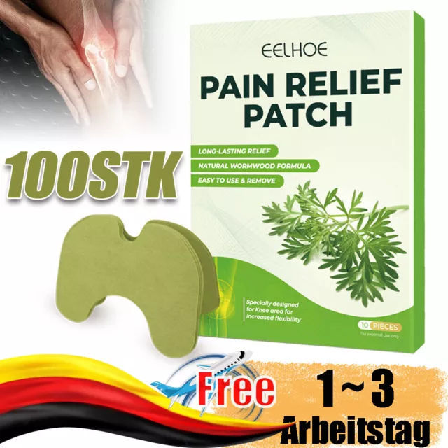 100stk Knee Pain Relief Patch Kniegelenk Schmerzlinderung Knie Patch Pflaster DE