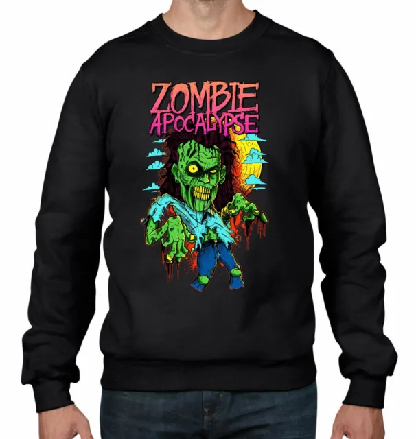 Zombie Apocalypse Halloween Men's Sweatshirt Jumper - Zombies