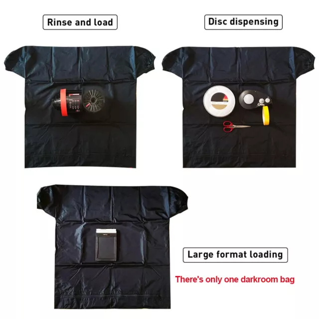 Film Changing Developing-Darkroom Bag Light-proof Dual Layer Zipper Anti-Static
